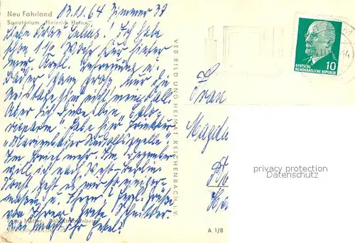 AK / Ansichtskarte Neu_Fahrland Sanatorium Heinrich Heine Neu_Fahrland