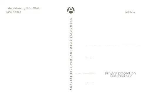 AK / Ansichtskarte Friedrichroda Schwimmbad Friedrichroda