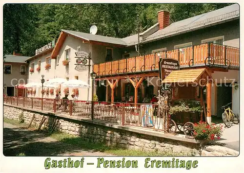 AK / Ansichtskarte Schleiz Gasthof Pension Eremitage Schleiz