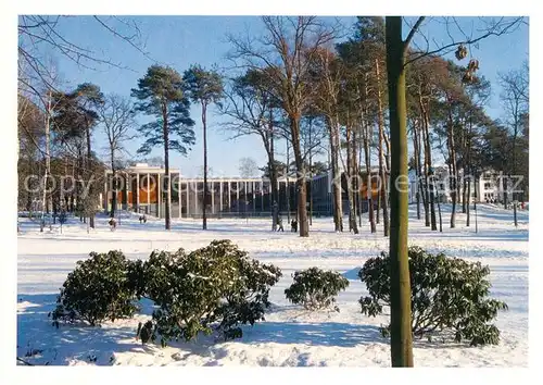 AK / Ansichtskarte Bad_Saarow Pieskow Kurpark mit Saarow Therme im Winter Bad_Saarow Pieskow