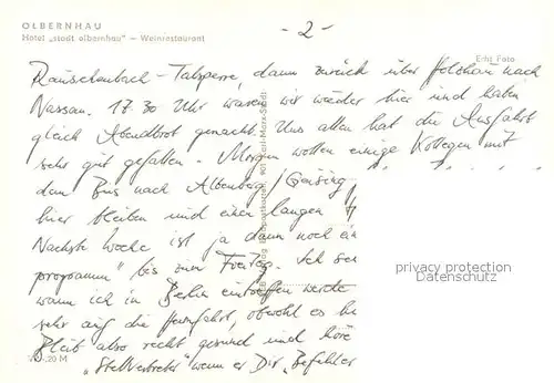 AK / Ansichtskarte Olbernhau_Erzgebirge Hotel Stadt Olbernhau Weinrestaurant Olbernhau Erzgebirge