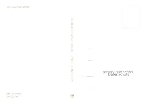 AK / Ansichtskarte Suedstadt_Rostock Wohnsiedlung Plattenbauten Suedstadt_Rostock