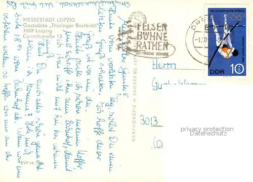 AK / Ansichtskarte Leipzig Gaststaette Thueringer Rostbraetl Leipzig