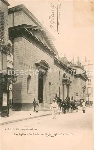 AK / Ansichtskarte Paris Eglise Saint Louis d Antin Collection Les Eglises de Paris Paris