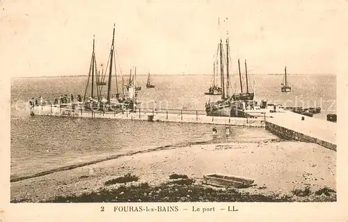 AK / Ansichtskarte Fouras_Charente Maritime Le port Bateaux Fouras Charente Maritime