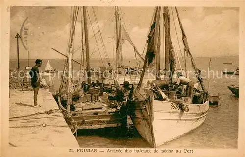 AK / Ansichtskarte Fouras_Charente Maritime Arrivee des bateaux de peche au port Fouras Charente Maritime