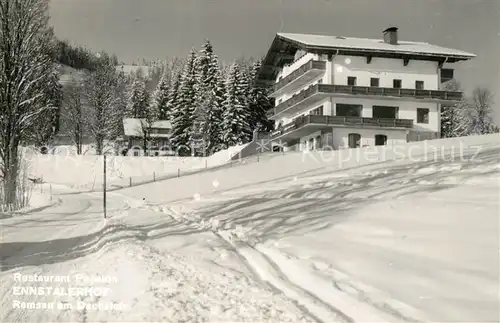 AK / Ansichtskarte Ramsau_Dachstein_Steiermark Restaurant Pension Ennstalerhof Ramsau_Dachstein