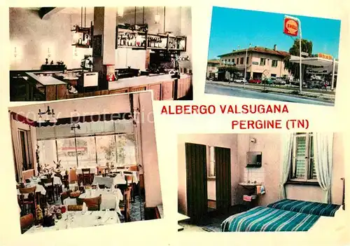 AK / Ansichtskarte Pergine_Valsugana Albergo Ristorante Vasugana Gastraeume Zimmer Pergine Valsugana