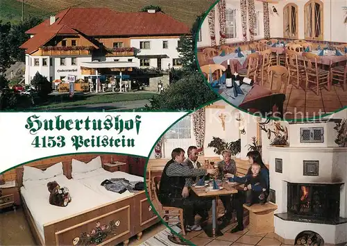 AK / Ansichtskarte Peilstein Gasthof Restaurant Hubertushof Gaststube Zimmer Peilstein