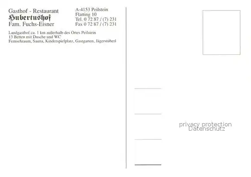 AK / Ansichtskarte Peilstein Gasthof Restaurant Hubertushof Gaststube Zimmer Peilstein