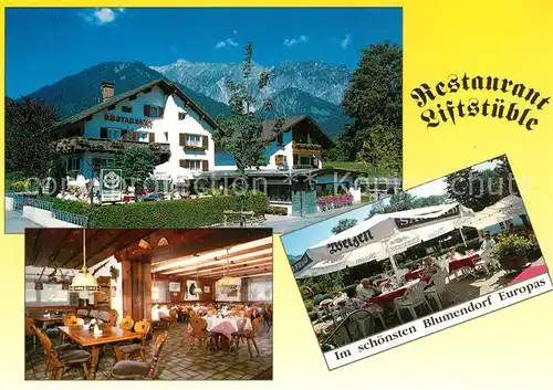 AK / Ansichtskarte Vandans_Vorarlberg Restaurant Liftstueble Gaststube Terrasse Vandans Vorarlberg