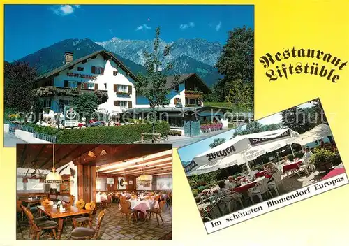 AK / Ansichtskarte Vandans_Vorarlberg Restaurant Liftstueble Gaststube Terrasse Vandans Vorarlberg