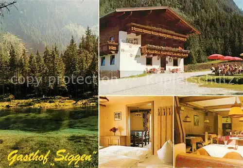AK / Ansichtskarte Neukirchen_Grossvenediger Gasthof Siggen Zimmer Gaststube Neukirchen Grossvenediger