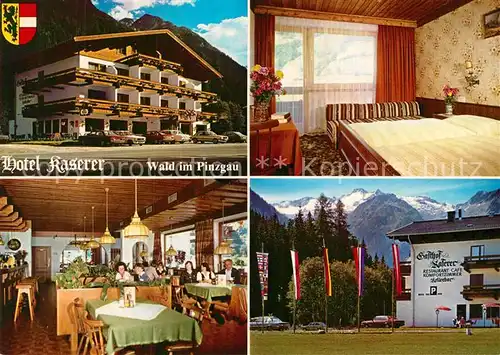 AK / Ansichtskarte Wald_Pinzgau Hotel Kaserer Gaststube Zimmer  Wald Pinzgau