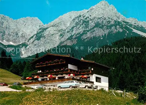 AK / Ansichtskarte Scheffau_Wilden_Kaiser Gasthof Jagerwirt Scheffau_Wilden_Kaiser