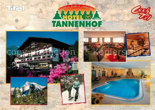 AK / Ansichtskarte Steeg_Tirol Hotel Tannenhof Gastraeume Sauna Hallenbad Steeg Tirol