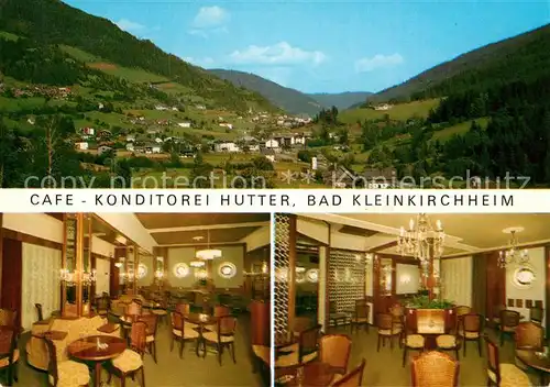 AK / Ansichtskarte Bad_Kleinkirchheim_Kaernten Panorama Cafe Konditorei Hutter Gastraeume Bad_Kleinkirchheim