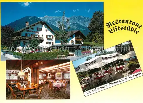 AK / Ansichtskarte Vandans_Vorarlberg Restaurant Liftstueble Terrasse Gaststube Vandans Vorarlberg