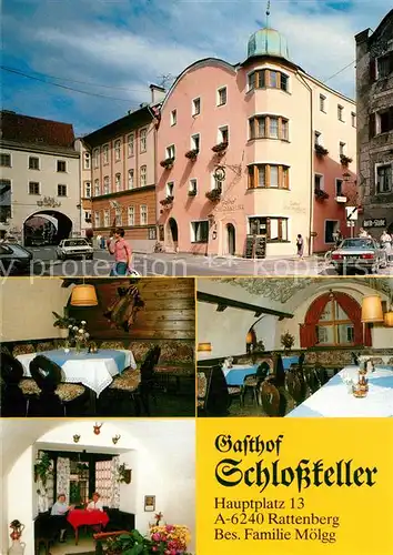 AK / Ansichtskarte Rattenberg_Tirol Gasthof Schlosskeller Gastraeume Rattenberg Tirol