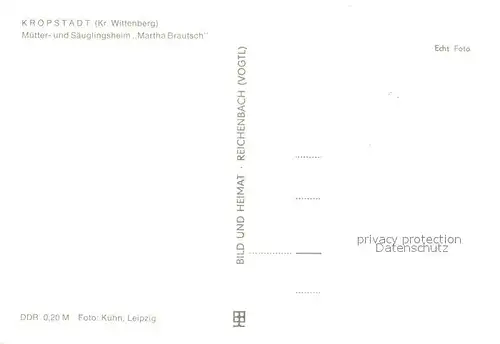 AK / Ansichtskarte Kropstaedt Mutter und Saeuglingsheim Martha Brautsch Kropstaedt