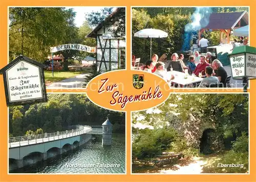 AK / Ansichtskarte Herrmannsacker Gast und Logierhaus Zur Saegemuehle Nordhaeuser Talsperre Ebersburg Herrmannsacker