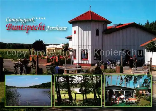 AK / Ansichtskarte Ferchesar Campingpark Buntspecht Teilansichten Ferchesar