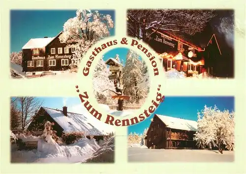 AK / Ansichtskarte Friedrichshoehe_Neuhaus_Rennweg Gasthaus Pension Zum Rennsteig Friedrichshoehe_Neuhaus