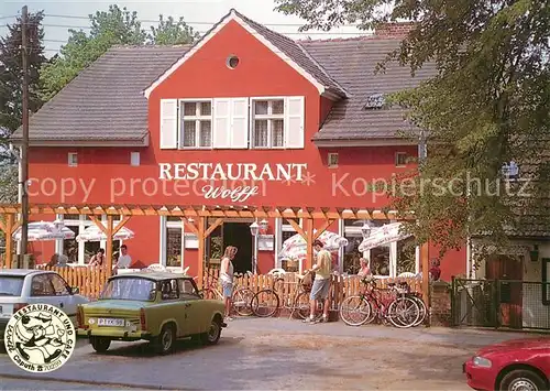 AK / Ansichtskarte Caputh Restaurant Cafe Wolff Caputh