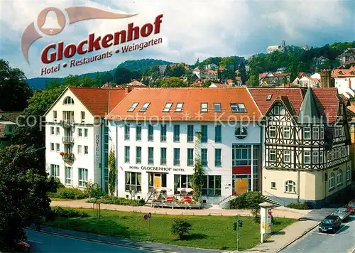 AK / Ansichtskarte Eisenach_Thueringen Glockenhof Hotel Restaurants Weingarten Eisenach Thueringen