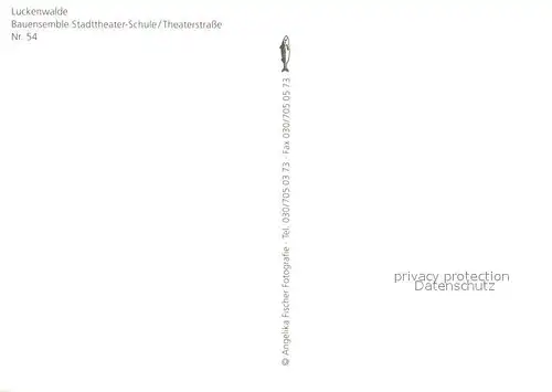 AK / Ansichtskarte Luckenwalde Bauernensemble Stadttheater Schule  Luckenwalde