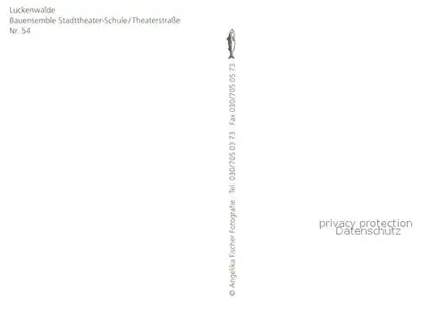 AK / Ansichtskarte Luckenwalde Bauernensemble Stadttheater Schule Luckenwalde