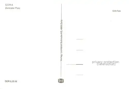 AK / Ansichtskarte Gera Zentraler Platz Gera