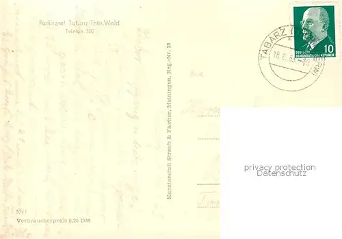 AK / Ansichtskarte Tabarz Parkhotel  Tabarz