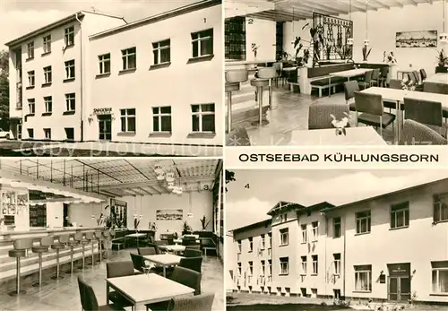 AK / Ansichtskarte Kuehlungsborn_Ostseebad FDGB Erholungsheime Strandjuwel und Wismaria Snackbar Kuehlungsborn_Ostseebad