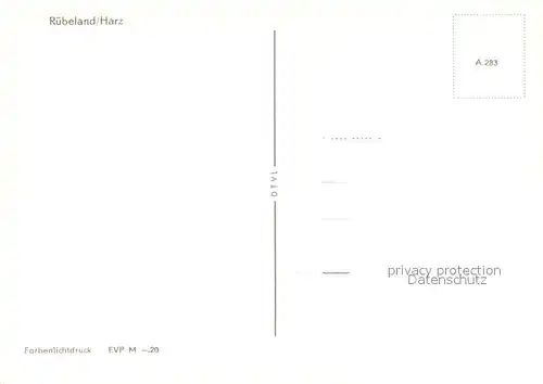 AK / Ansichtskarte Ruebeland_Harz Hoehlen Restaurant Ruebeland_Harz