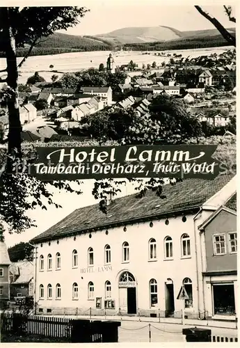 AK / Ansichtskarte Tambach Dietharz Hotel Lamm Panorama Tambach Dietharz