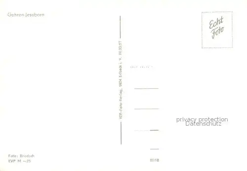 AK / Ansichtskarte Jesuborn_Gehren Teilansicht 