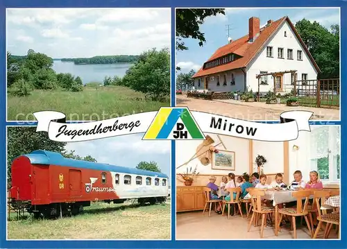 AK / Ansichtskarte Mirow Jugendherberge An der Cloen Traumexpress Speiseraum Mirow