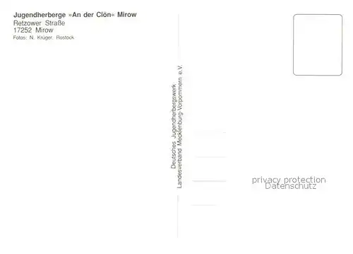 AK / Ansichtskarte Mirow Jugendherberge An der Cloen Traumexpress Speiseraum Mirow