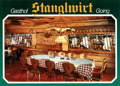 AK / Ansichtskarte Going_Wilden_Kaiser_Tirol Gasthof Stanglwirt Kuhstall Stube Going_Wilden_Kaiser_Tirol
