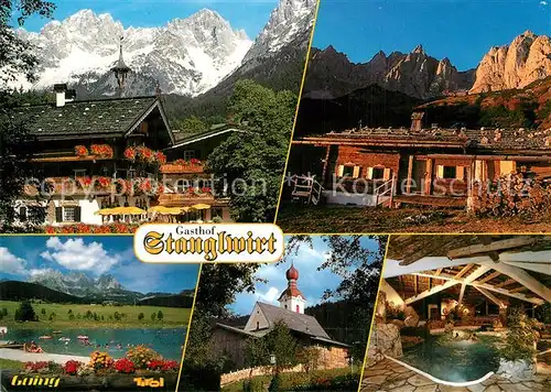 AK / Ansichtskarte Going_Wilden_Kaiser_Tirol Gasthof Stanglwirt Teilansichten Going_Wilden_Kaiser_Tirol