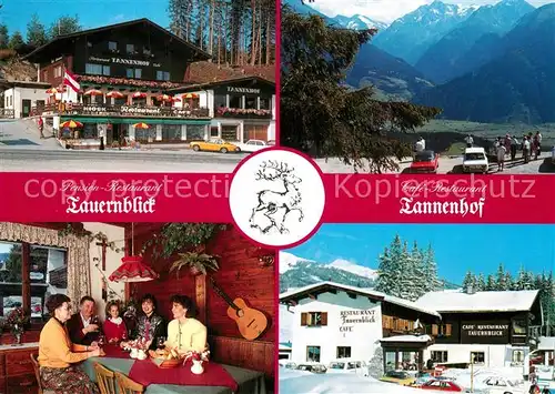 AK / Ansichtskarte Mittersill_Oberpinzgau Cafe Restaurant Tannenhof und Pension Tauernblick Mittersill Oberpinzgau
