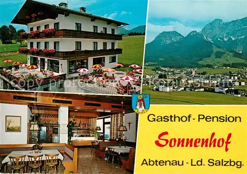 AK / Ansichtskarte Abtenau Gasthof Pension Sonnenhof Gaststube Panorama Abtenau