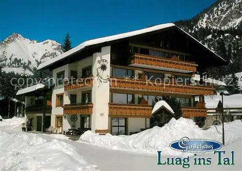 AK / Ansichtskarte Graen_Tirol Gaestehaus Luag ins Tal Graen_Tirol