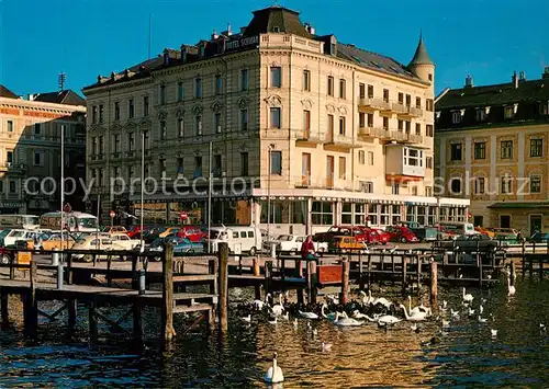 AK / Ansichtskarte Gmunden_Salzkammergut Seehotel Schwan Gmunden Salzkammergut