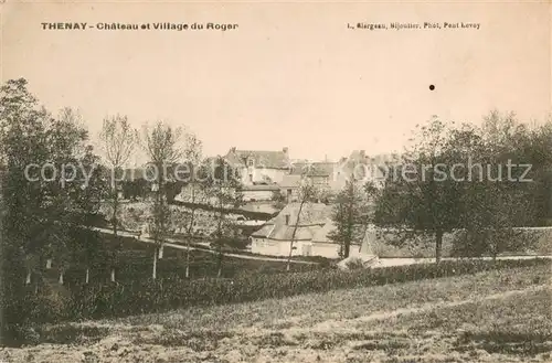 AK / Ansichtskarte Thenay_Indre Chateau et Village du Roger Thenay Indre