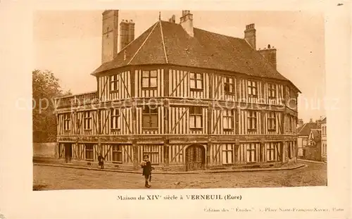 AK / Ansichtskarte Verneuil sur Avre Maison du XIVe siecle Verneuil sur Avre