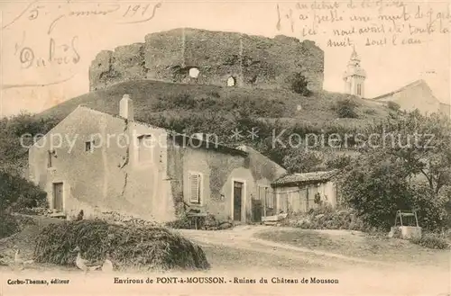AK / Ansichtskarte Pont a Mousson Ruines du chateau Pont a Mousson