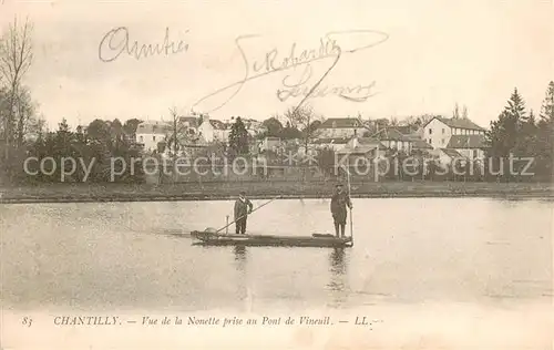 AK / Ansichtskarte Chantilly_Oise Vue de la Nonette prise au Pont de Vineuil 