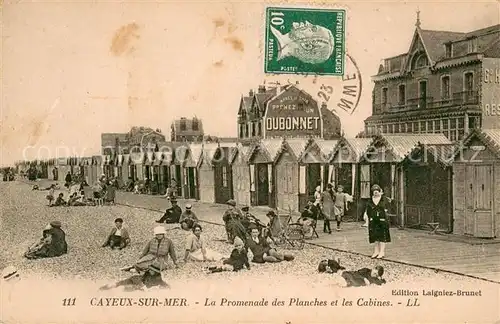 AK / Ansichtskarte Cayeux sur Mer Promenade des Planches et les cabines Cayeux sur Mer